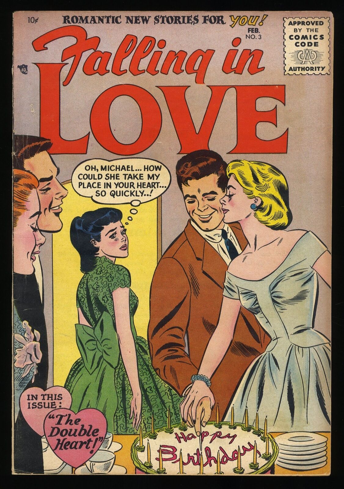 Falling In Love #3 VG/FN 5.0 Early Silver Age Romance DC Comics 1956