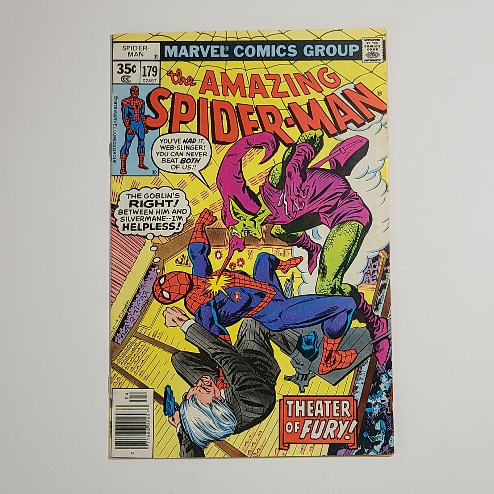 Amazing Spider-Man #179, VF- (Marvel, 197) Green Goblin Cover
