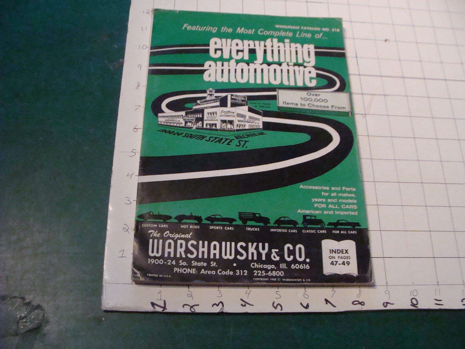 vintage  catalog: WARSHAWSKY & CO 1968 everything automotive #316; 234 pages