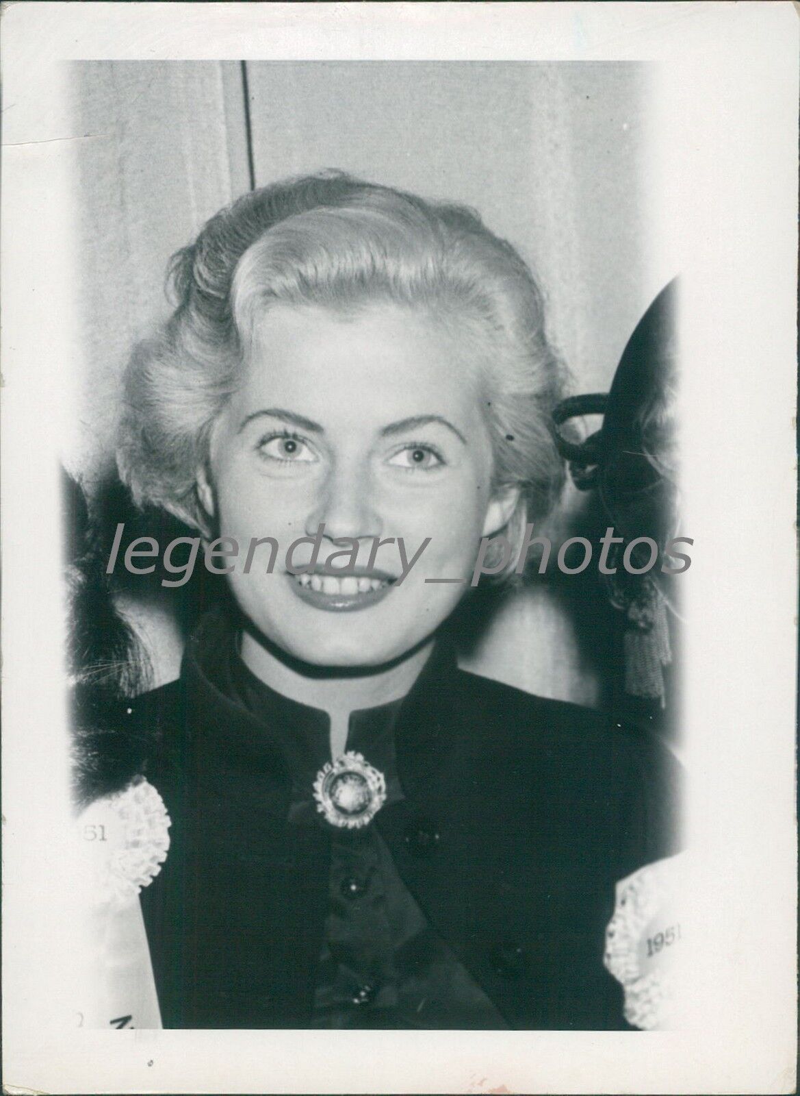 1956 Portrait of Actress Anita Ekberg Original News Service Photo