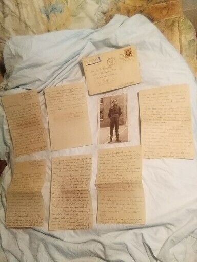 British Soldier Picture 1948 Roy Smith & Letters To A Friend In USA Original