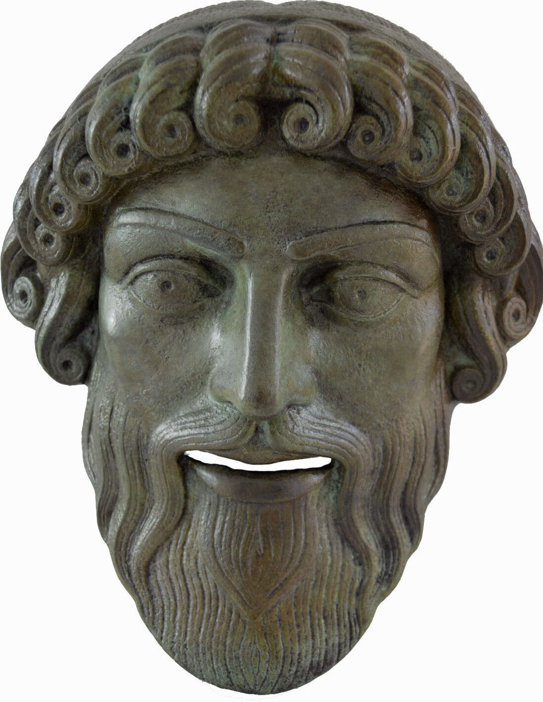 Mask of Poseidon, Posidon bronze God of the Sea atifact