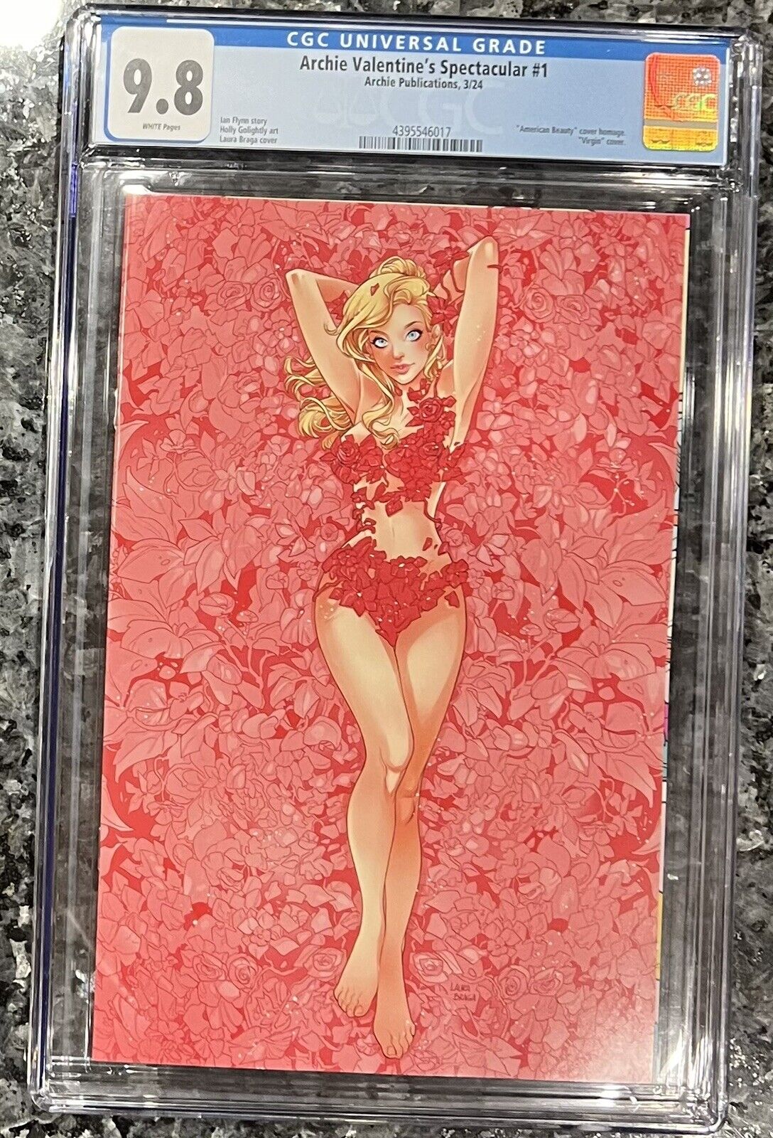 Archie VALENTINES DAY SPECIAL Cgc 9.8 American Beauty Homage Betty Pink Rose