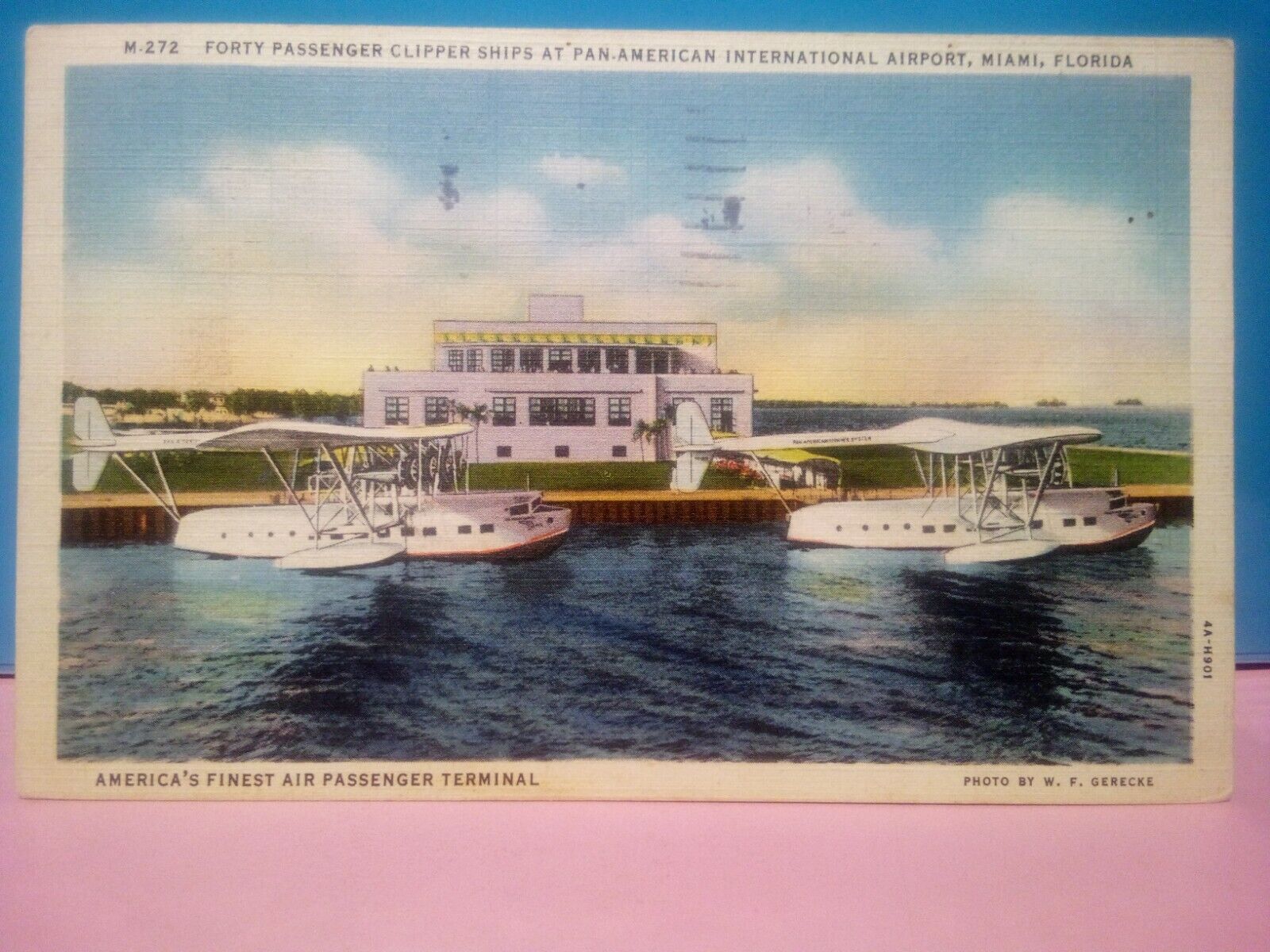 Miami Florida clipper ships Pan-American International Airport plane boat 1935