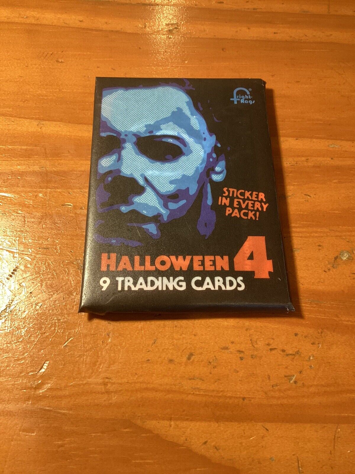Fright Rags Halloween 4 Trading Cards 1 Wax Pack New 9 Cards 1 Sticker Per Pack