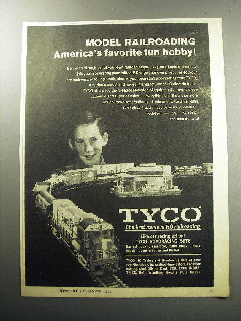 1969 Tyco HO Model Trains Ad - Model Railroading America\'s favorite fun hobby