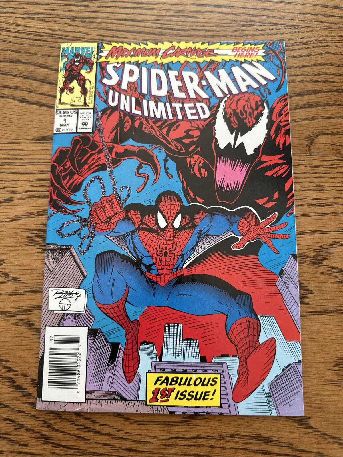 Spider-Man Unlimited #1 (Marvel 1993) Maximum Carnage 1st Shriek Newsstand VF
