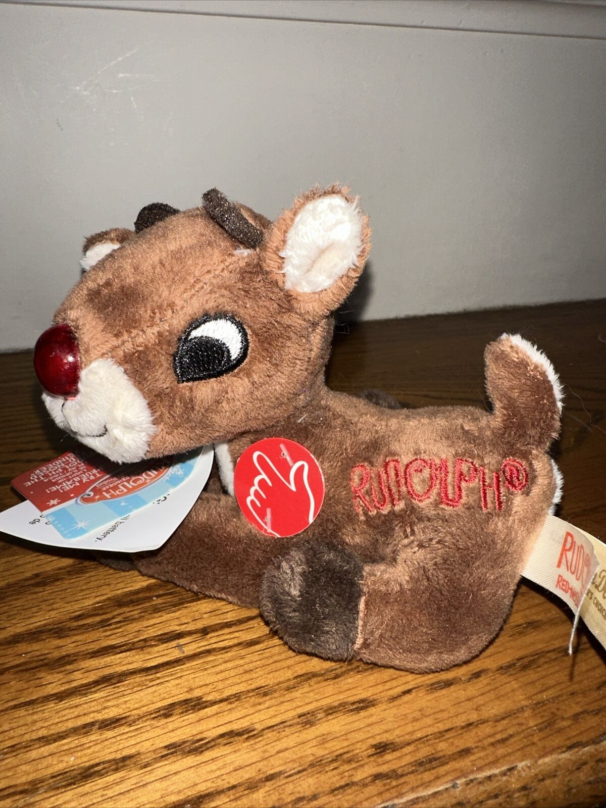 RUDOLPH THE RED NOSED REINDEER New Dan Dee Plush Light Up Sing Along 5” 💗242