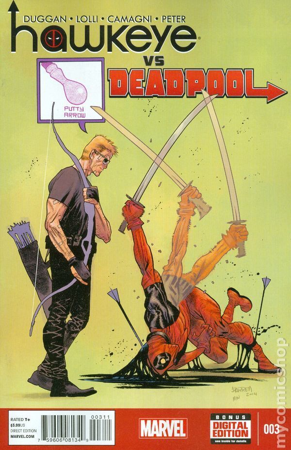 Hawkeye vs. Deadpool #3 VF 2015 Stock Image