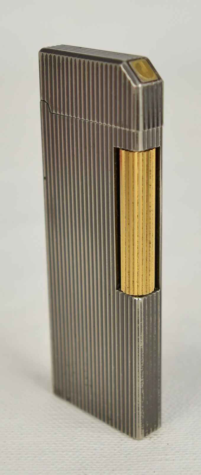 Charles Jourdan Lighter Art Deco Stripe Silvertone Japan