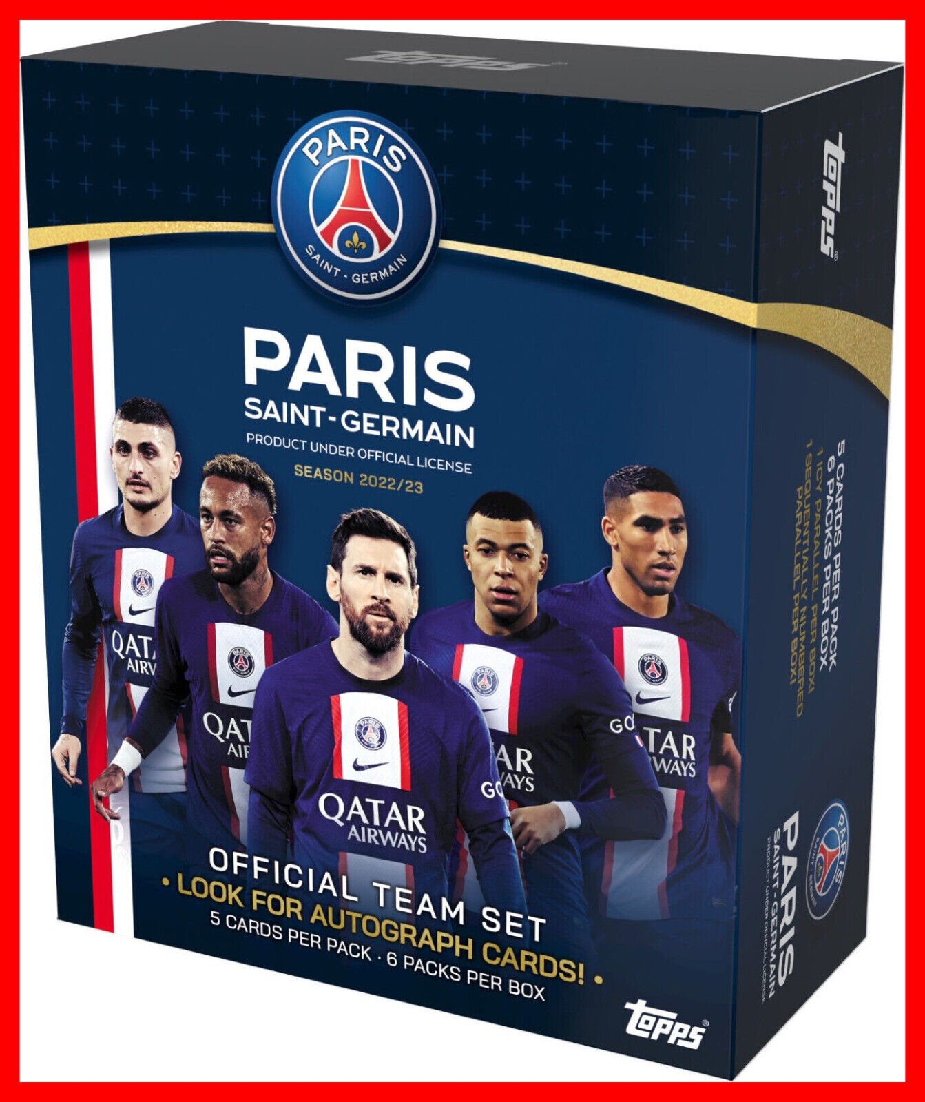 Topps Paris Saint Germain Team Set 2022-23 - PSG Autograph, Insert - Box