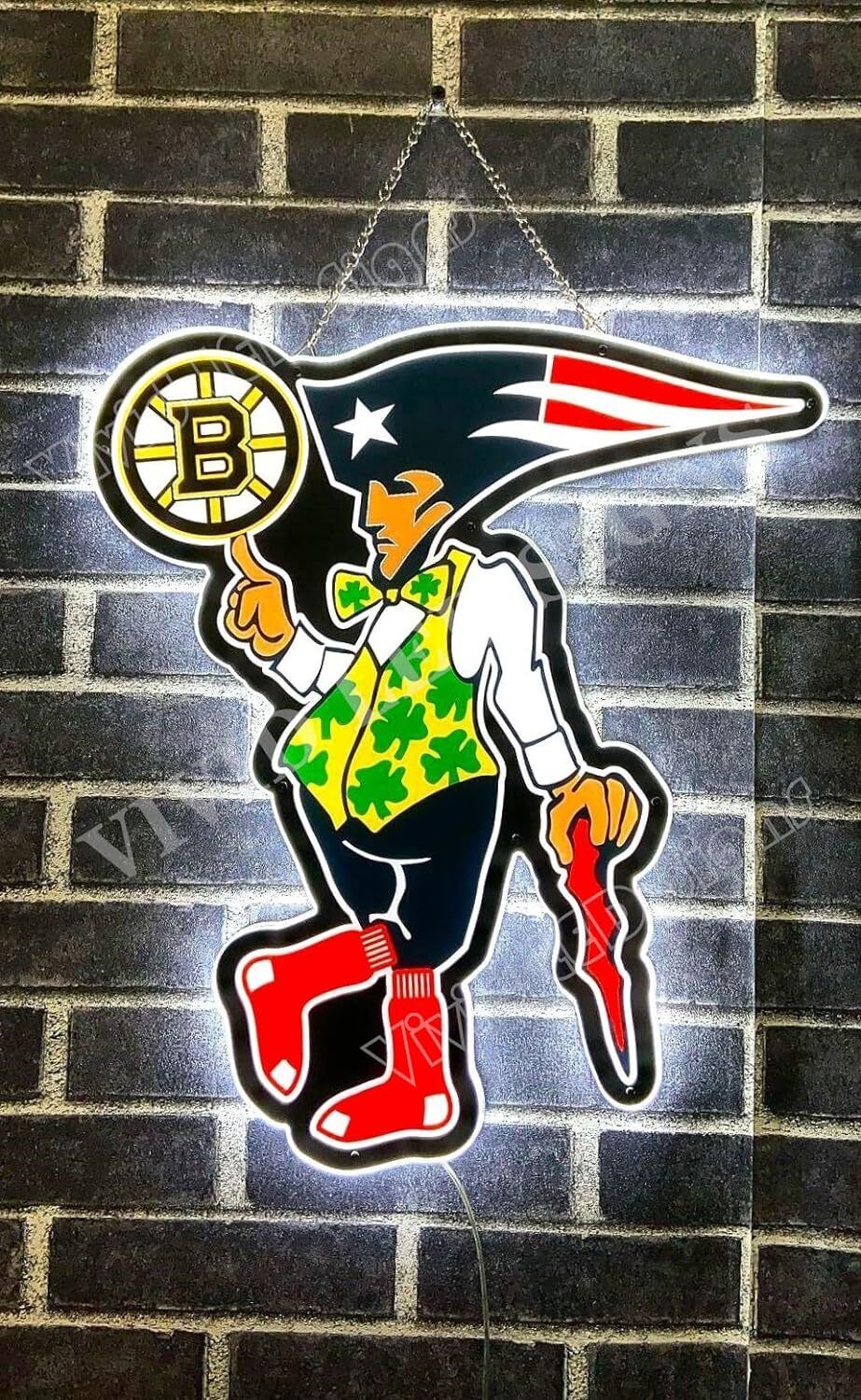 Patriots Boston Celtics Bruins Red Sox 3D LED 17\