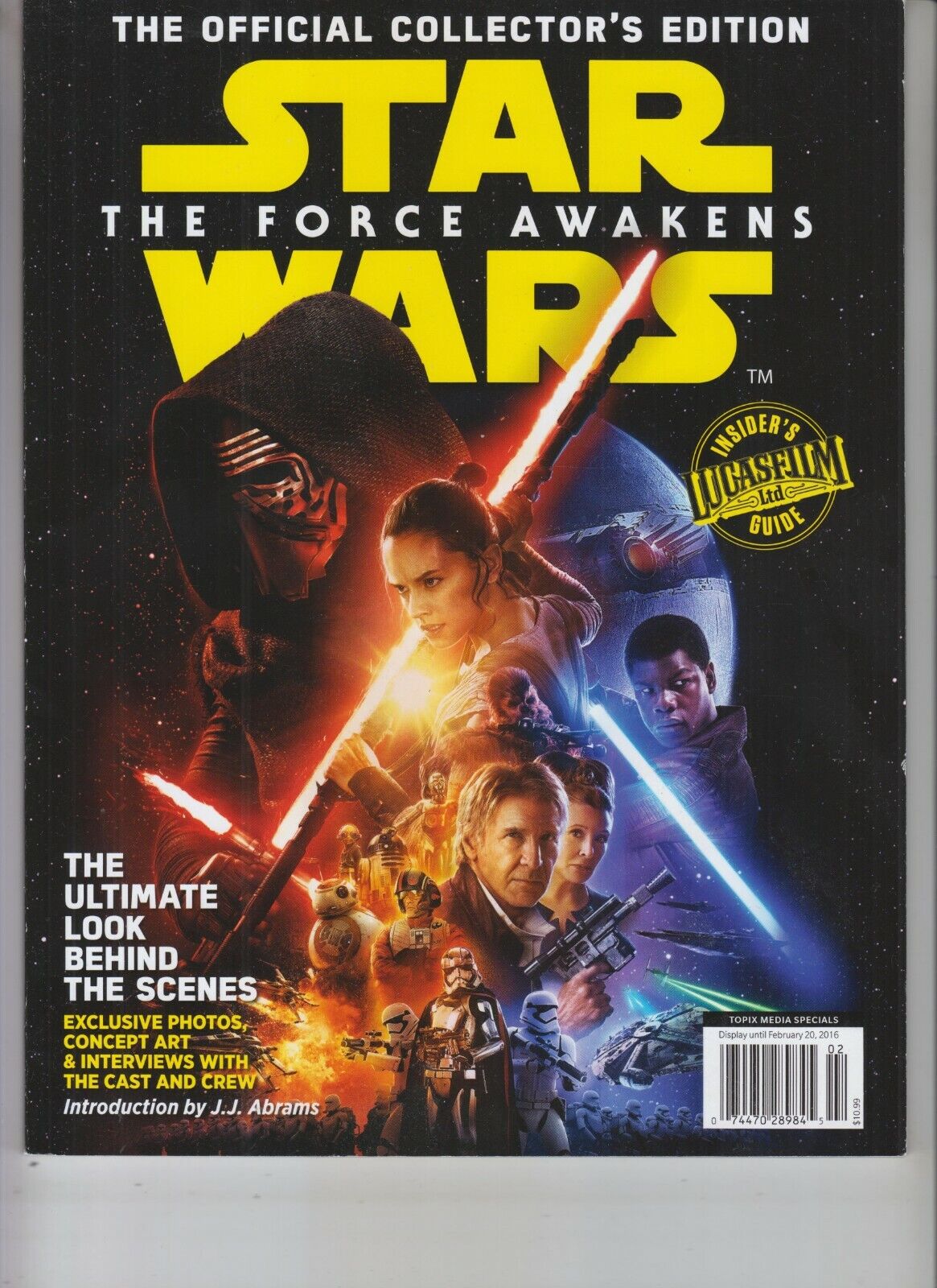 STAR WARS THE FORCE AWAKENS MAGAZINE 2015 OFFICIAL COLLECTOR\'S  ED TOPIX MEDIA