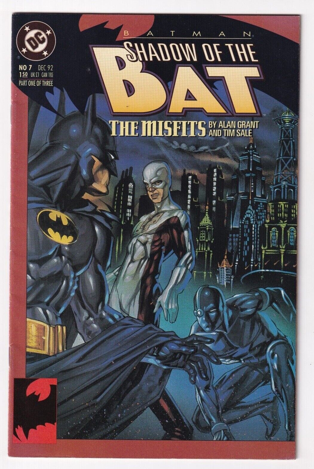 Batman Shadow Of The Bat #7 Misfits December 1992 DC Alan Grant Tim Sale 
