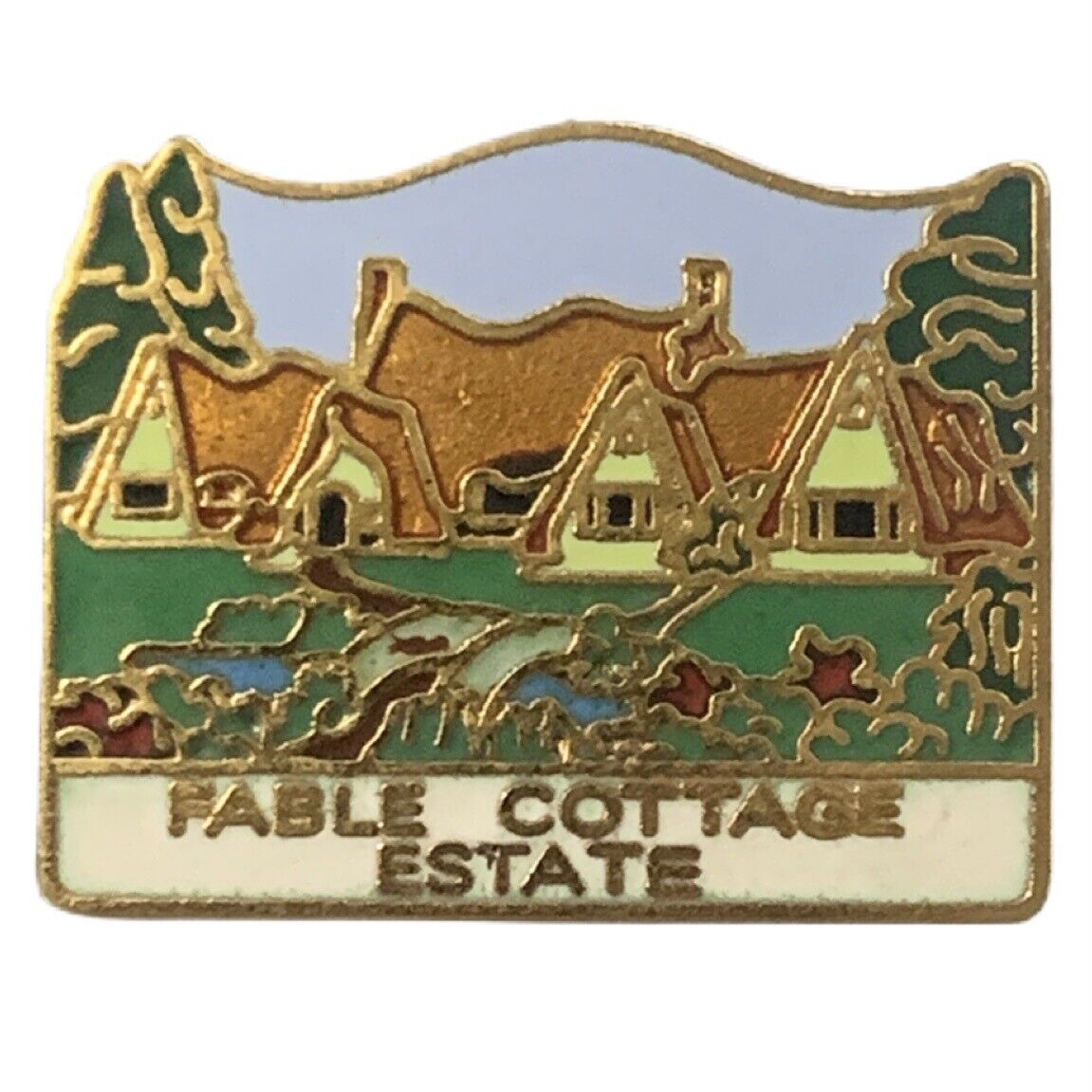 Fable Cottage Estate Victoria British Columbia Canada Scenic Travel Souvenir Pin