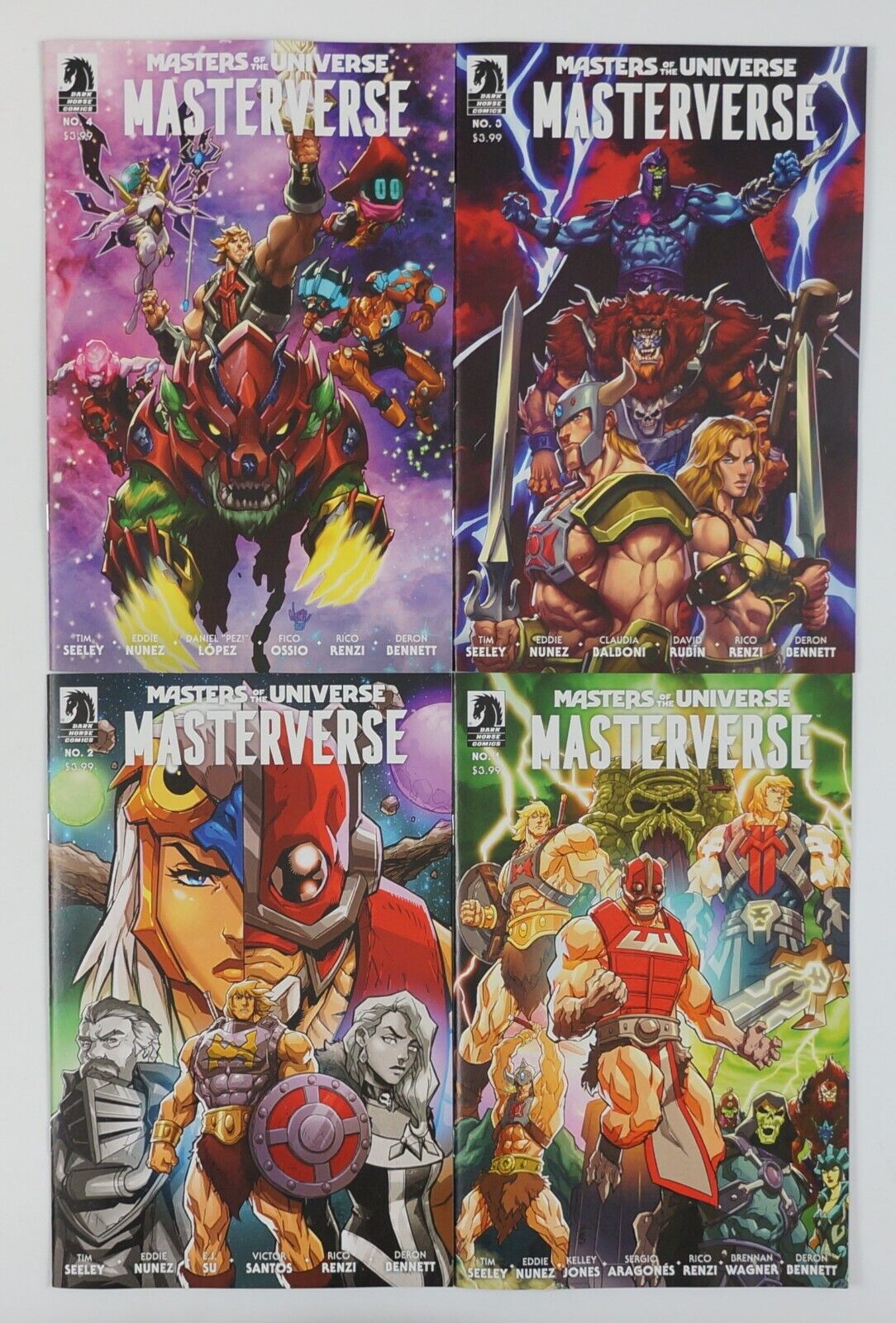 Masters of the Universe: Masterverse #1-4 VF/NM complete series - all A variants
