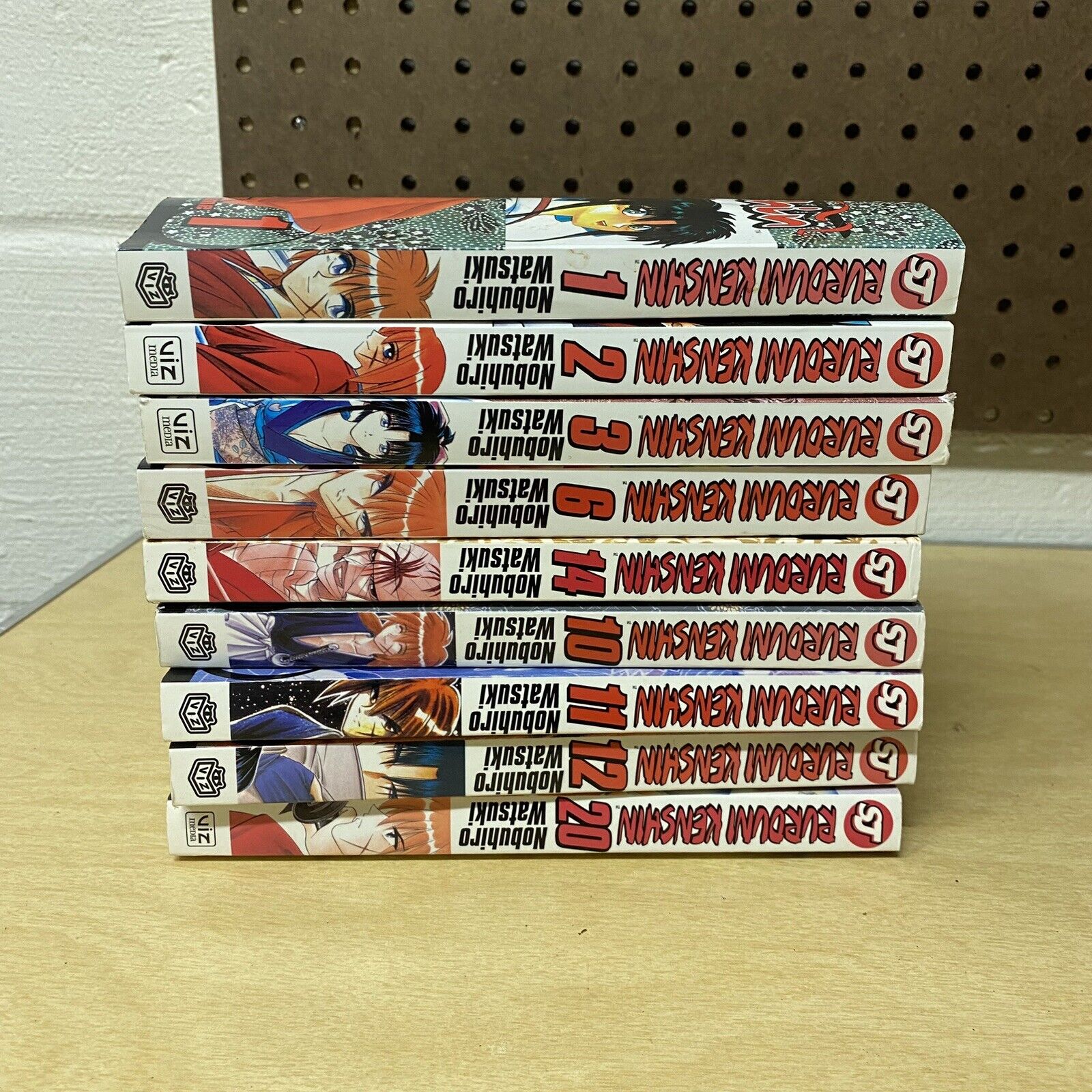 Rurouni Kenshin Volumes Shonen Jump Manga Lot Nobuhiro Watsuki 9 books