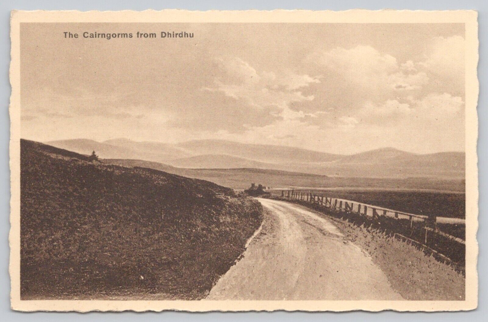 Vintage RPPC The Cairngorms From Dhirdhu Eastern Highlands Of Scotland Unposted
