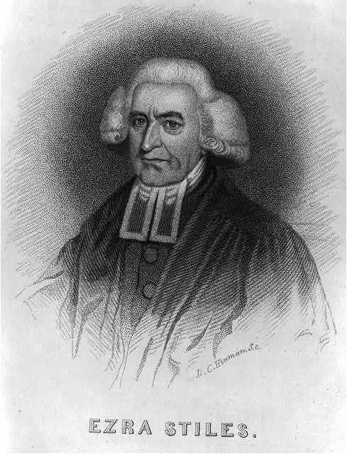 Ezra Stiles,1727-1795,President of Yale University,American Academic,Theologian