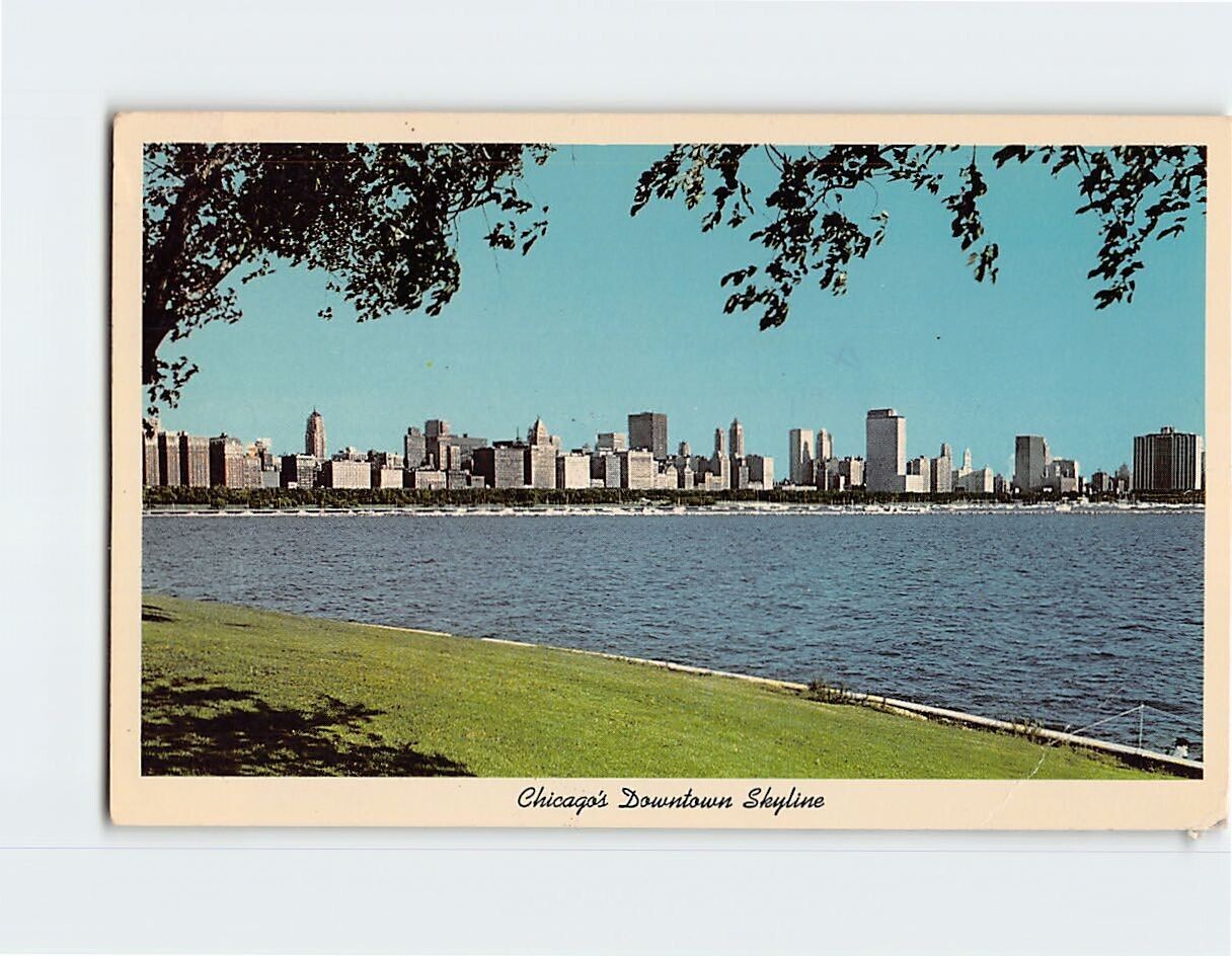 Postcard Chicago\'s Downtown Skyline Illinois USA