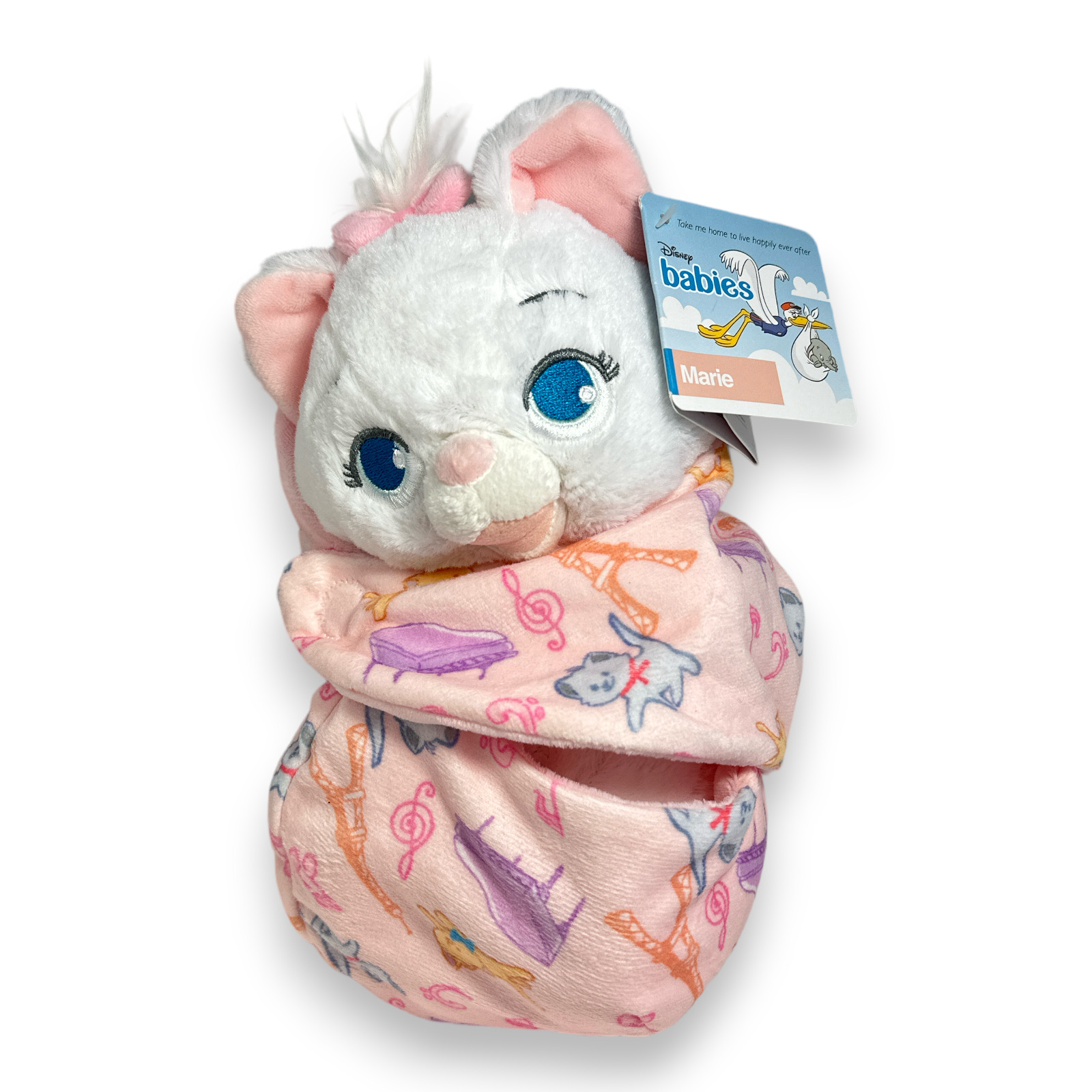 Disney's Babies Plush Doll with Blanket Pouch - Small (Marie) 10 1/4'' NEW