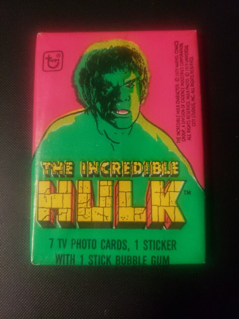 1979 Topps INCREDIBLE HULK Trading Cards SEALED Wax Gum 
