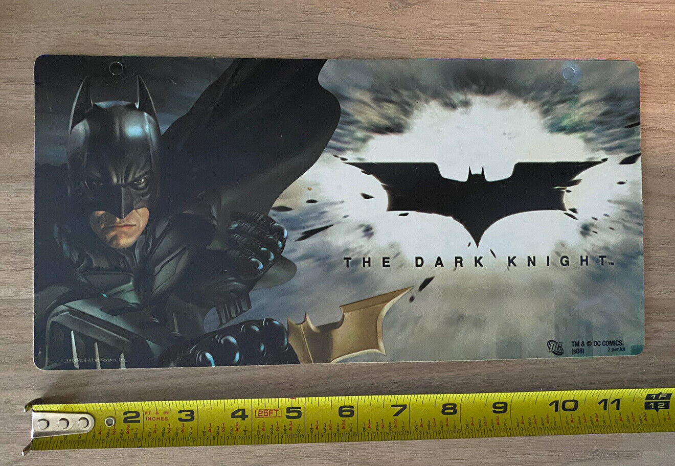 2008 Wal-Mart Store Display Sign Batman The Dark Knight 2-Sided Vinyl 12\