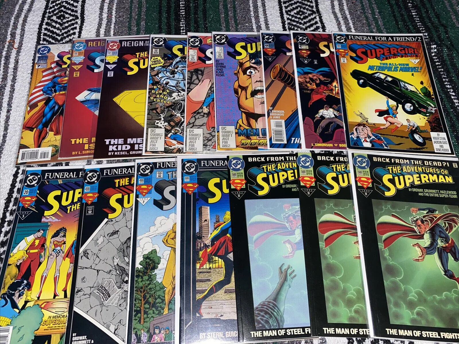 Superman Comic Lot 16 Books DC Comics  Comic Book Collection