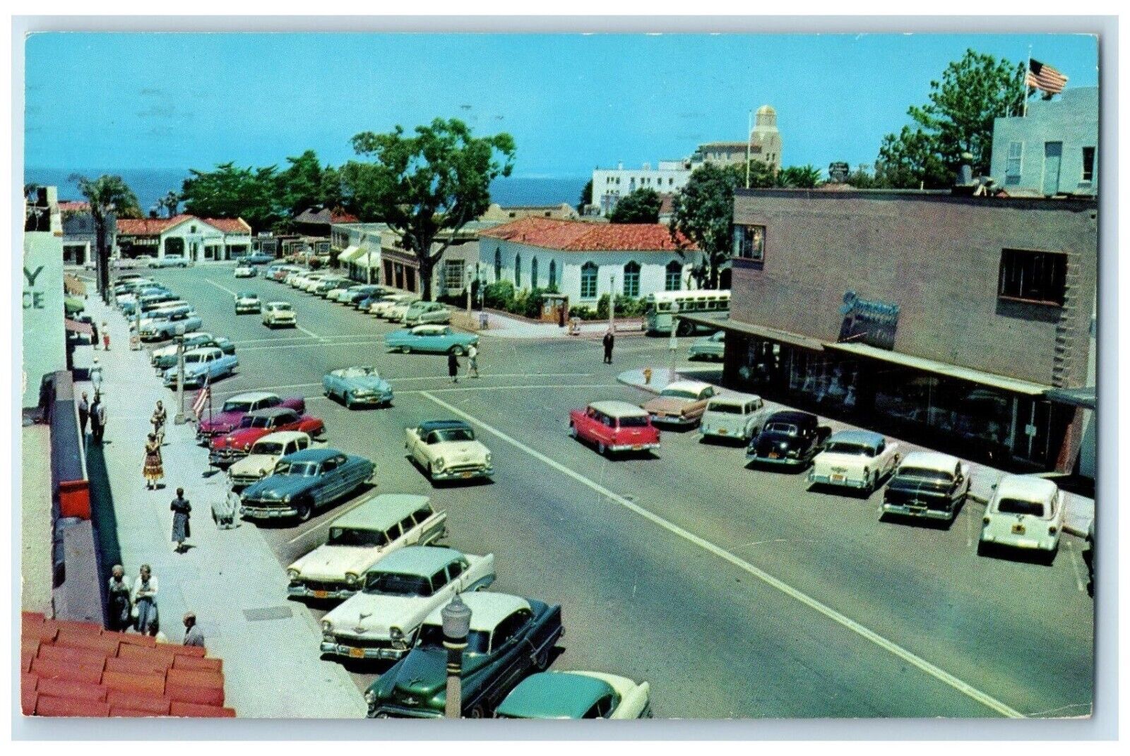 1968 Girard Avenue Unique Shops District Resort La Jolla California CA Postcard