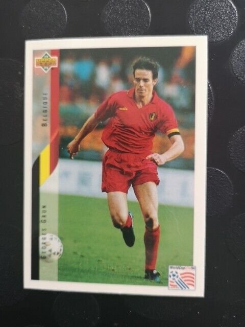 1994 George Grun Belgium Upper Deck World Cup Foot Card #82