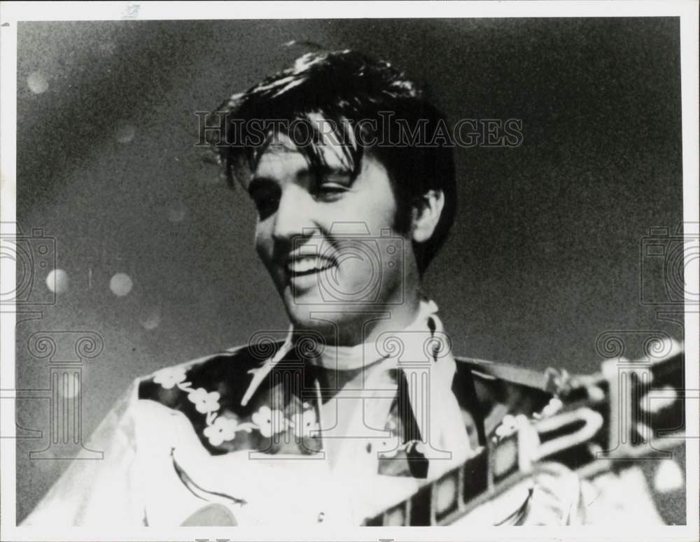 1986 Press Photo Elvis Presley\'s life is presented in \