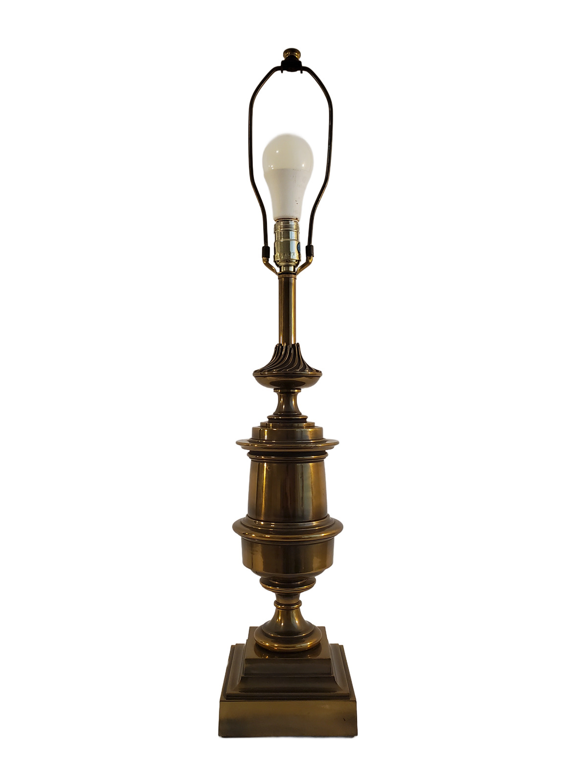Vintage Stiffel Brass Tall Trophy Style Table Lamp