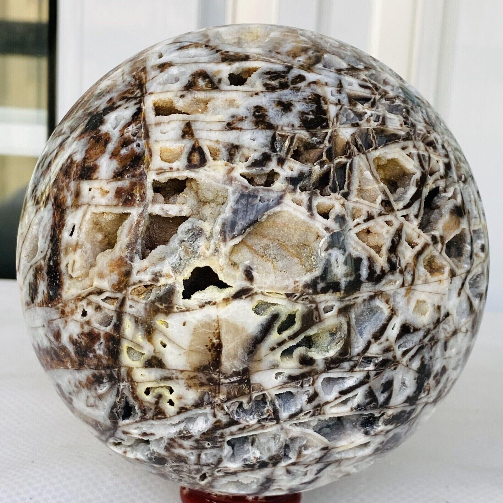 4.6 LB Natural Sphalerite Quartz Crystal Sphere Crystal Ball - Madagascar