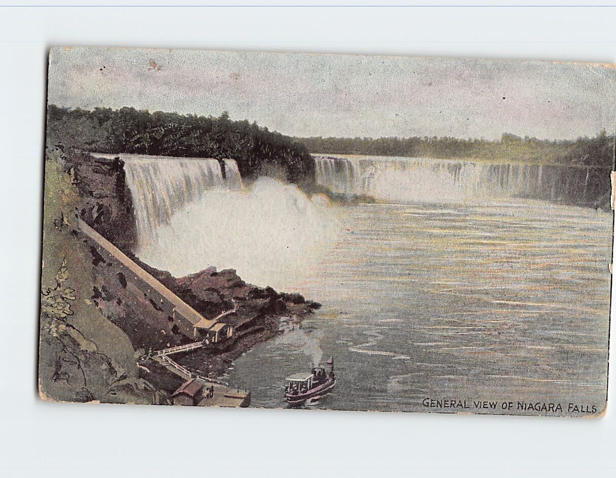 Postcard General View of Niagara Falls North America