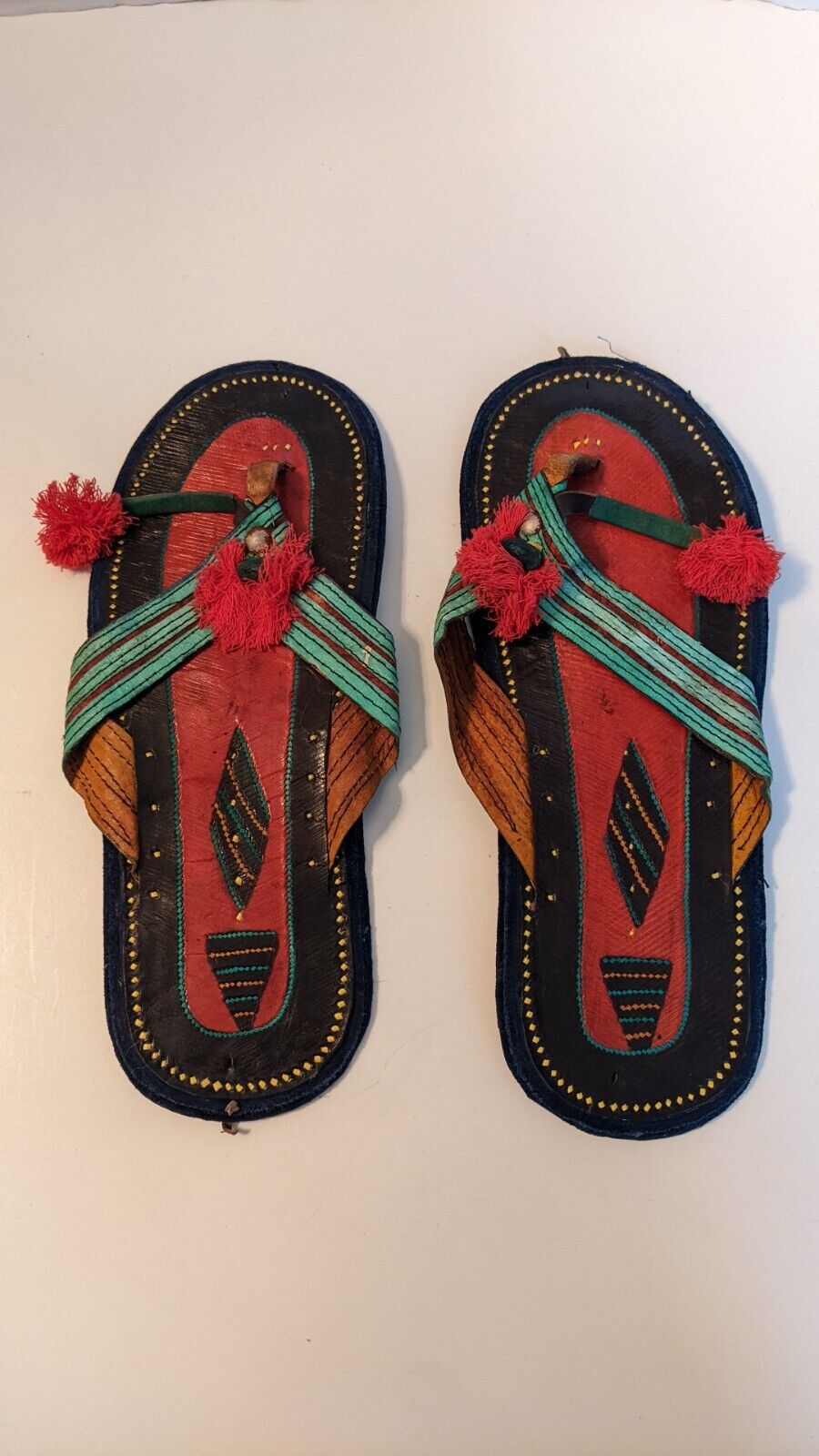 Vintage Tuareg  Leather Sandals Mali Unworn African Handmade