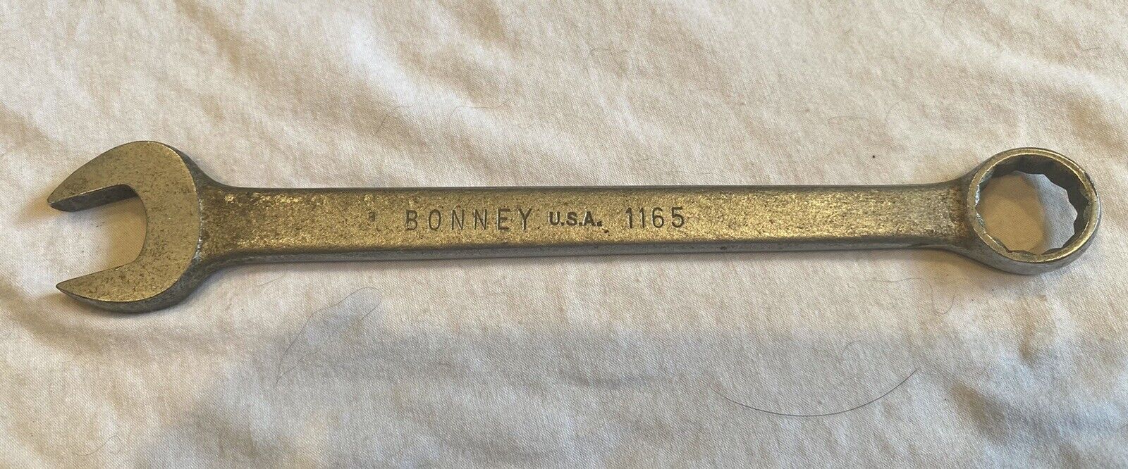 BONNEY Tools 11/16 Inch BONALOY Combination Wrench 1165 USA SAE 12 point (USED)