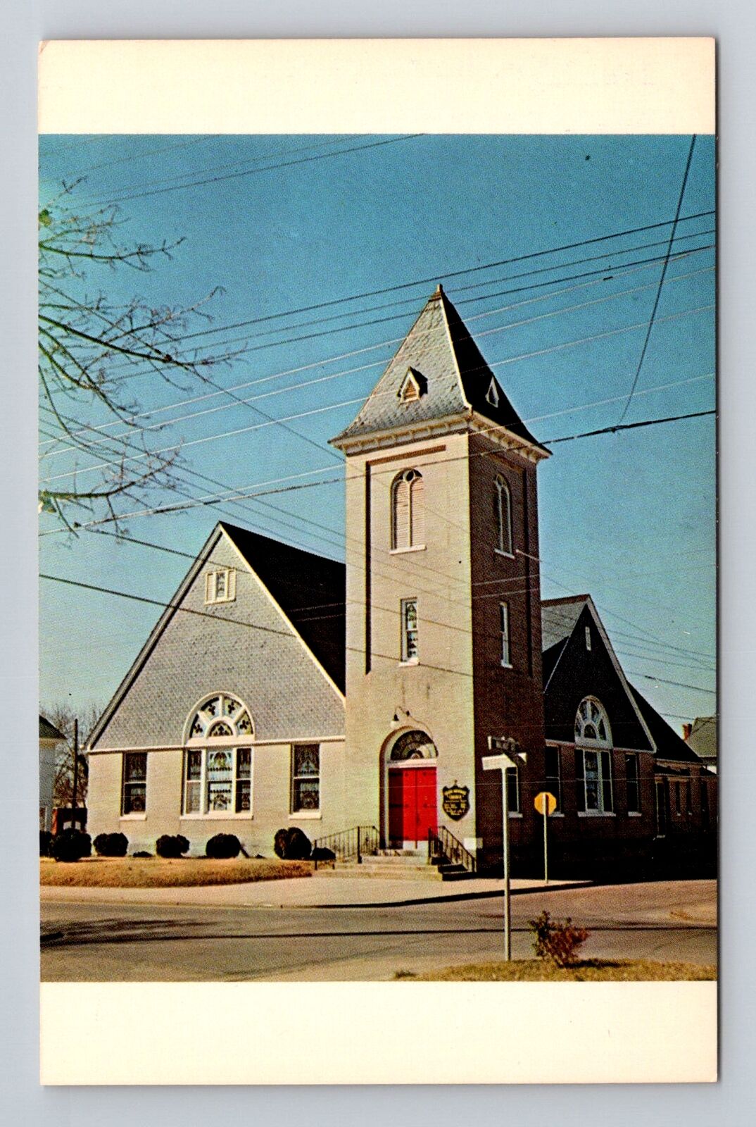 Pocomoke City MD-Maryland, Salem Methodist Church, Antique Vintage Postcard