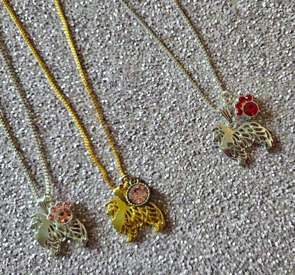 Collie Shetland Sheepdog Sheltie Ladies Necklace Pendant  jewelry Charm Pick 1