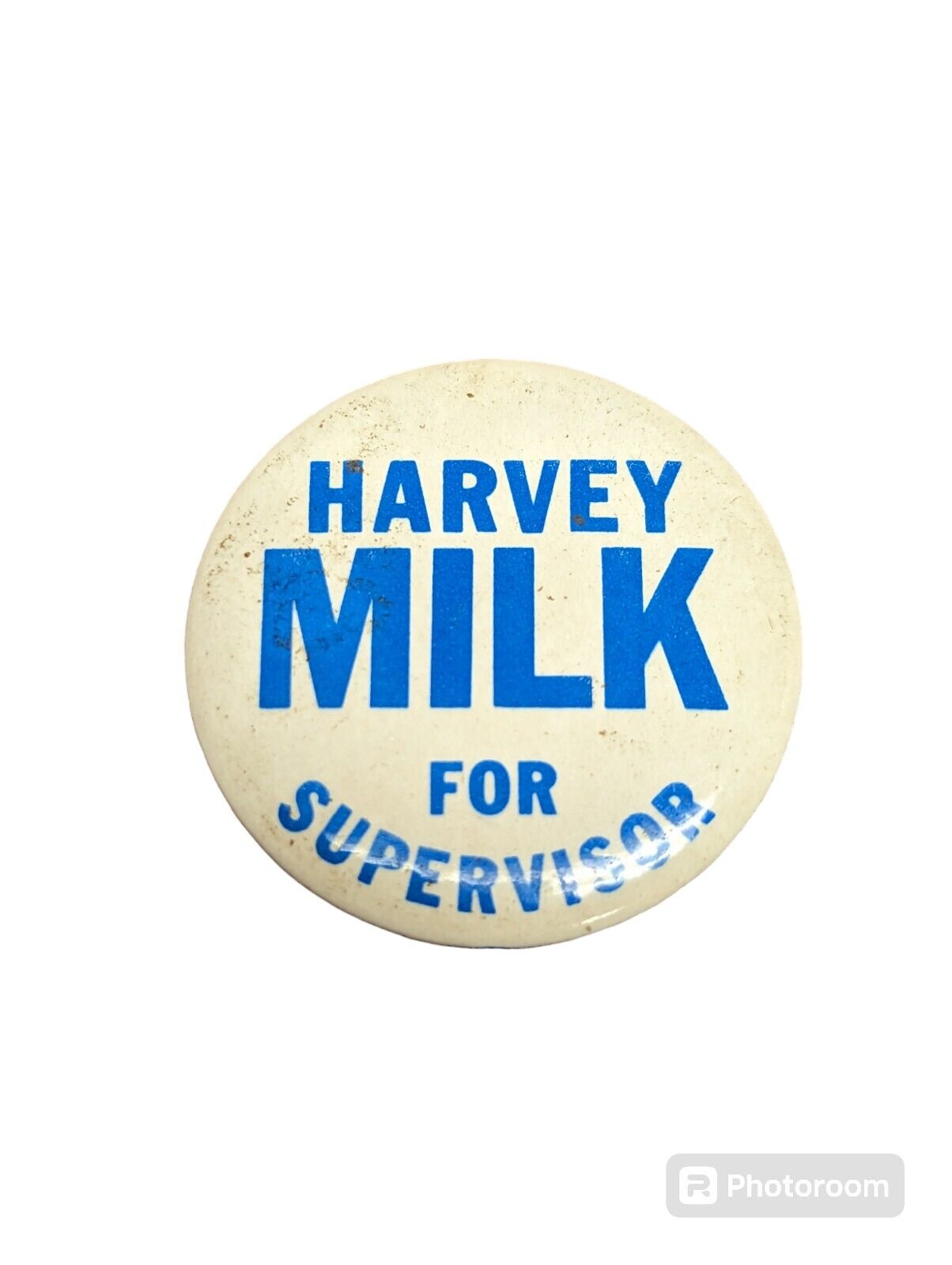HARVEY MILK for SUPERVISOR vintage CAMPAIGN BUTTON San Francisco Election LGBTQ