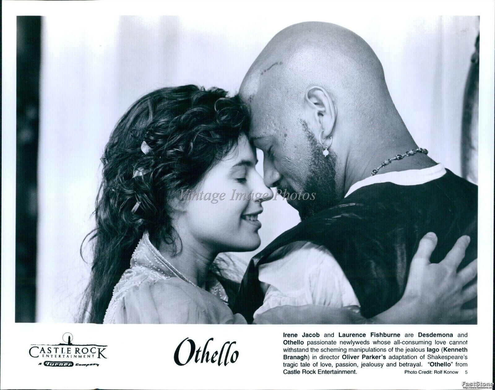 1995 Irene Jacob & Laurence Fishburne In Adaptation Of Othello Movie 8X10 Photo