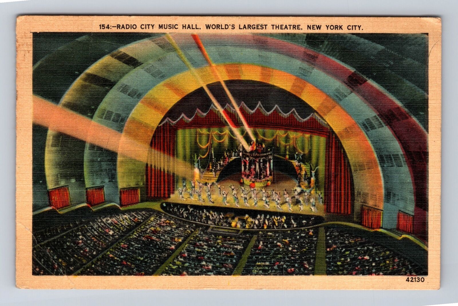 New York City NY-Radio City Music Hall, Theatre, Antique Vintage c1946 Postcard