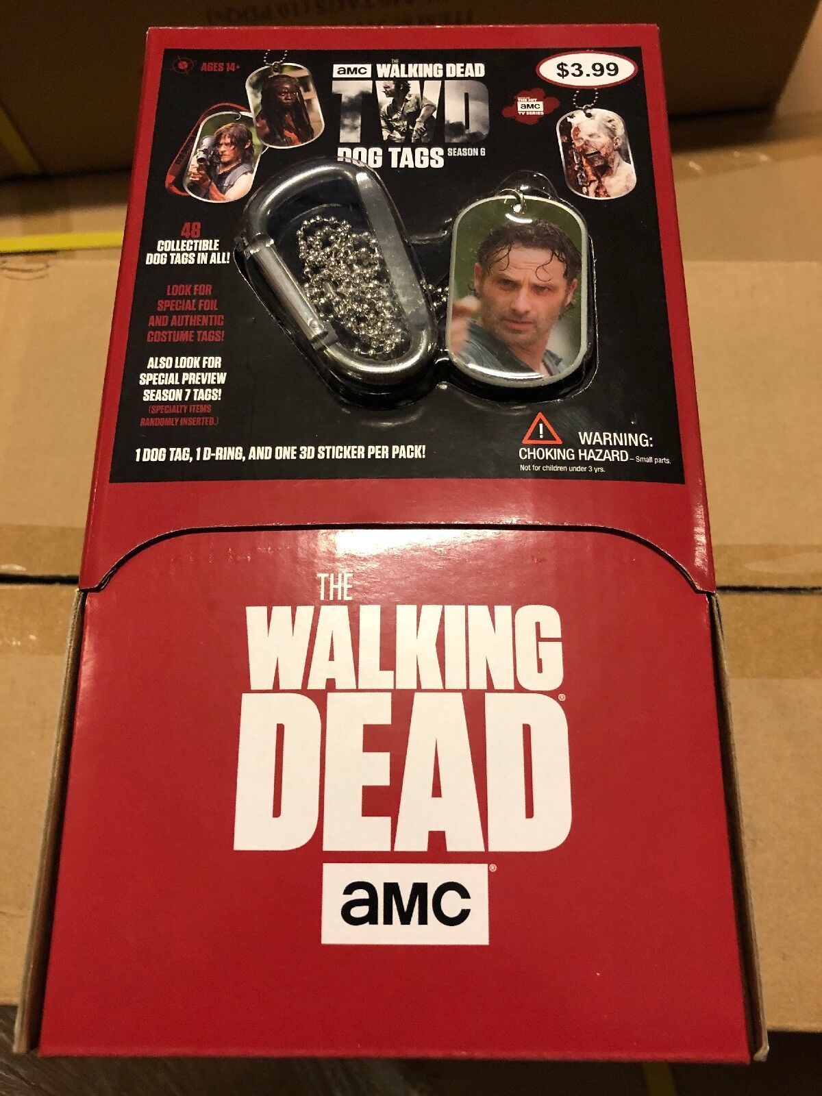 The Walking Dead Season 6 Dog Tags, Box Of 24 Sealed Tags With More In Each Pack