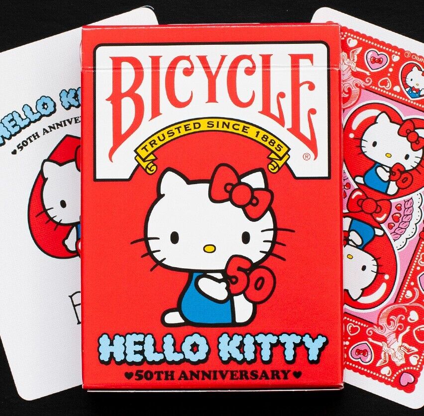 1 DECK Bicycle Hello Kitty V2 playing cards USA SELLER