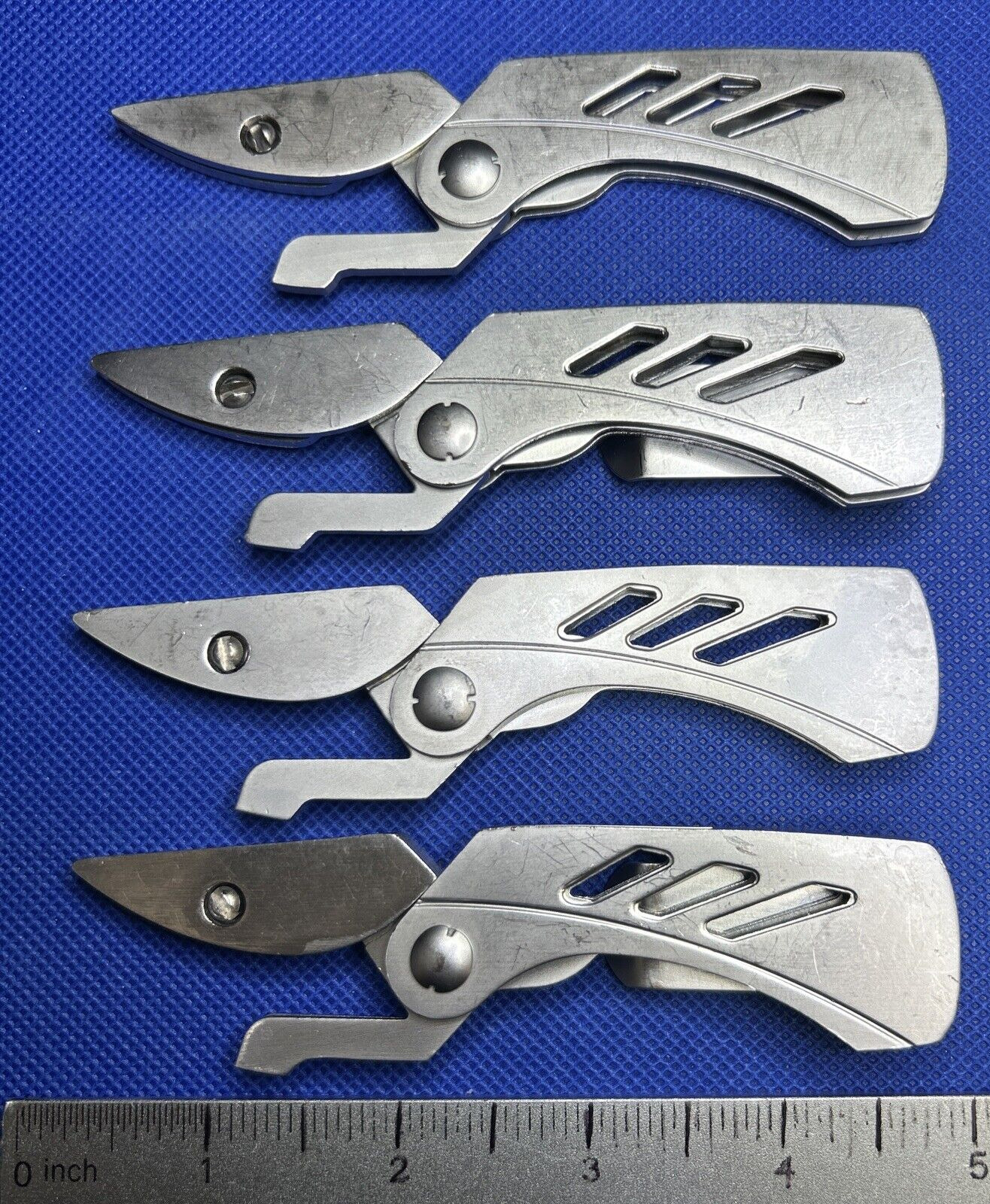 Gerber EAB Utility Razor Blade Box Cutter Pocket Folding Knife USED Lot Of 4
