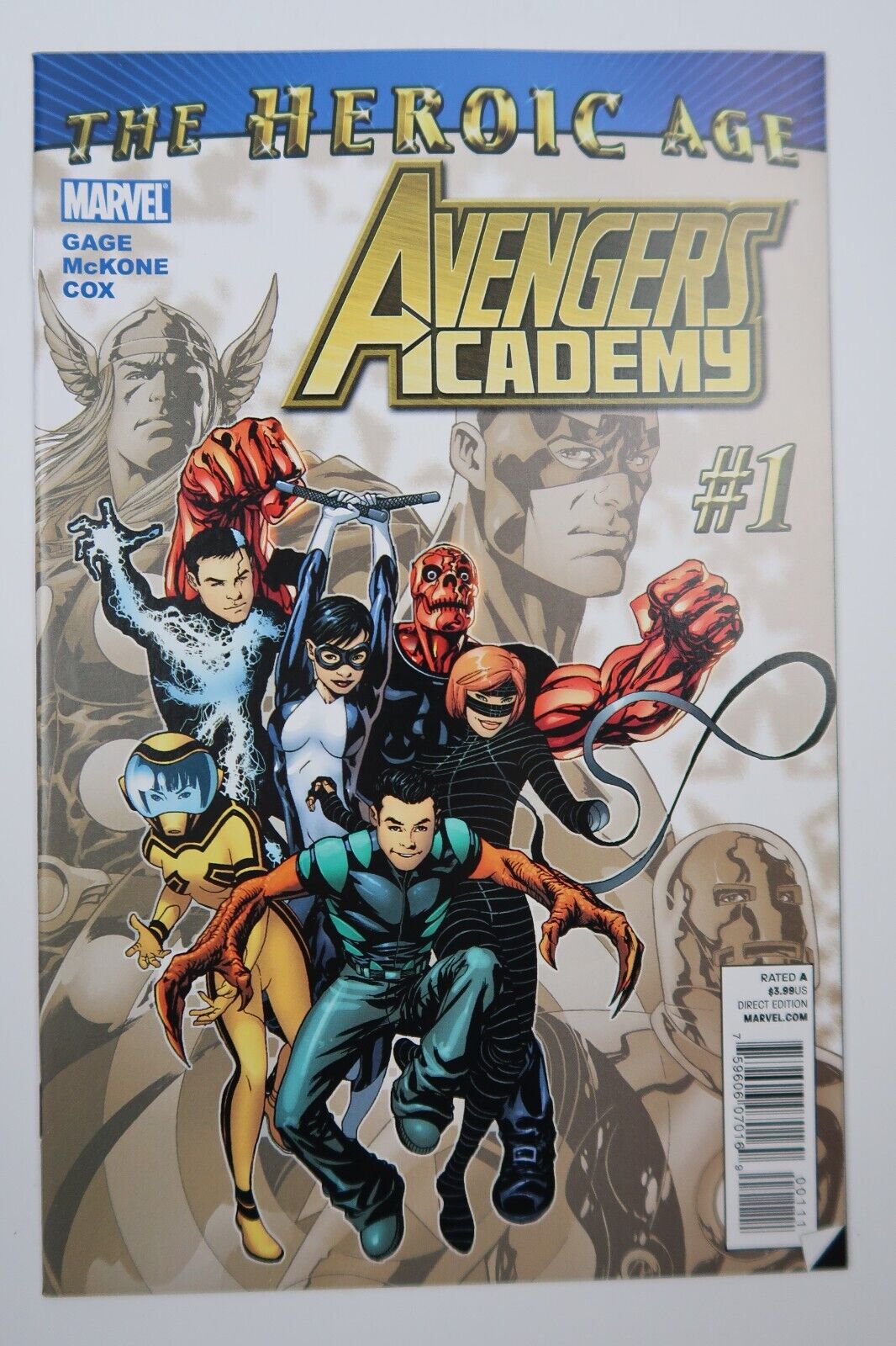 Avengers Academy #1 1st Appearance Hazemat, Mettle, Striker, Veil, Finesse NM