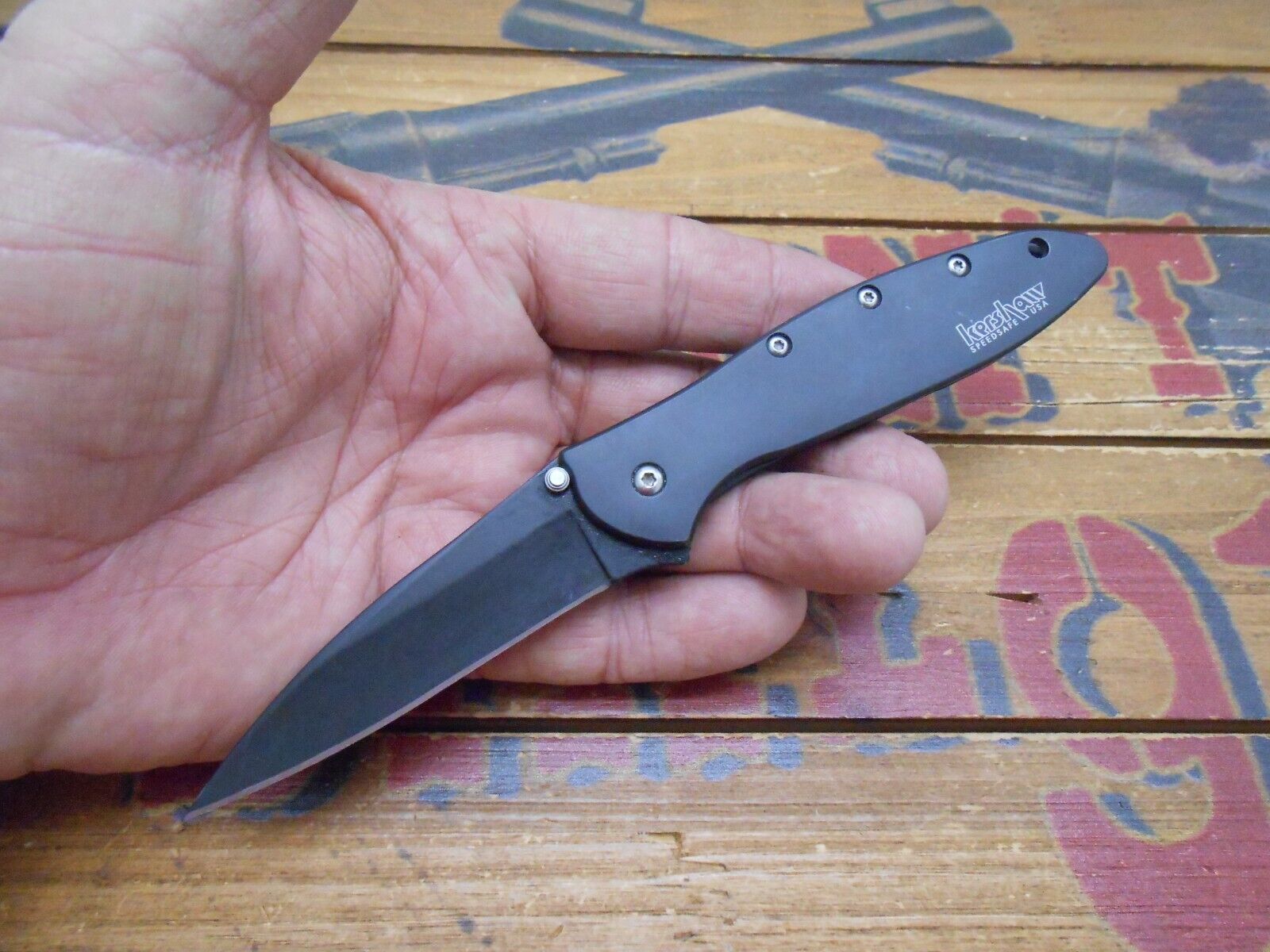 Kershaw Leek 1660CKT Assisted Open Knife Frame Lock Plain Edge Blade USA XXXX