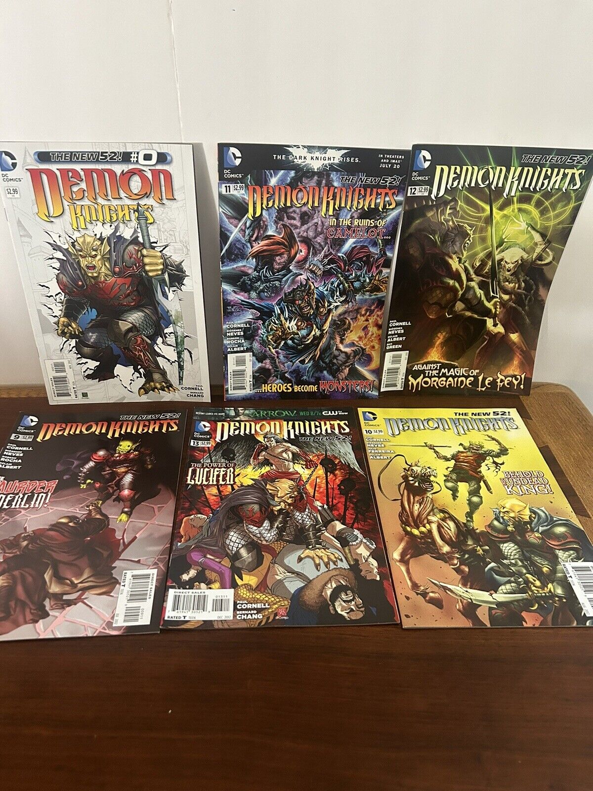 Six Comic Book Set Of Demon Knights 2012 the new 52