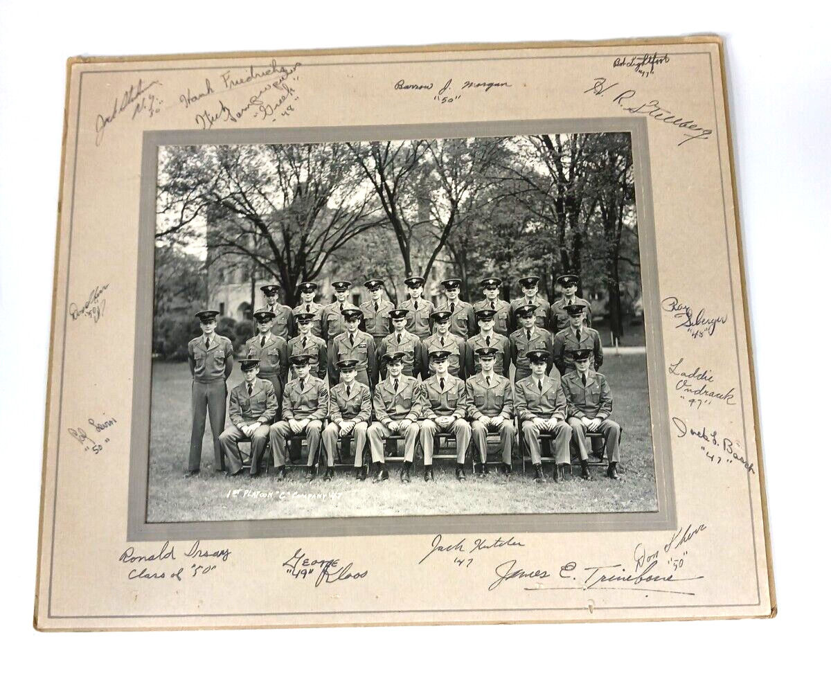 Vintage ST. JOHNS MILITARY ACADEMY Delafield WI Students Photograph 1940s 1947
