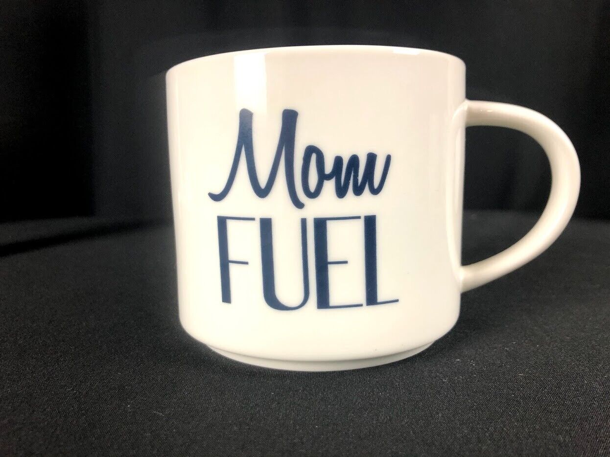 Threshold Porcelain Mom Fuel Coffee Tea Mug Cup Moms on the Go Shower Gift