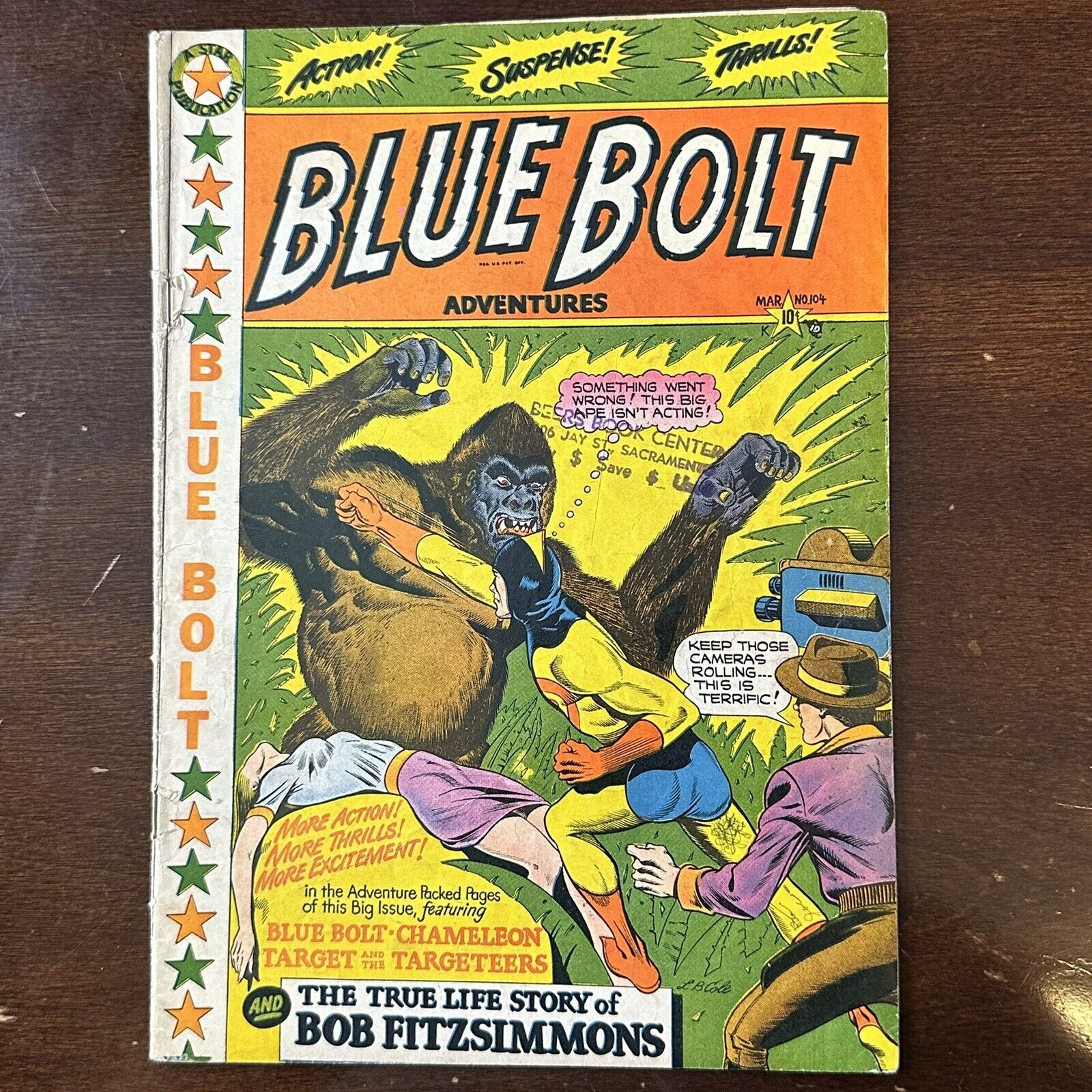 Blue Bolt #105 (1950) - L.B. Cole Cover Star Publications